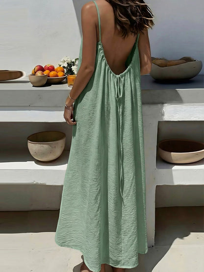 Damsel Adjustable Backless Cami Lounge Dress