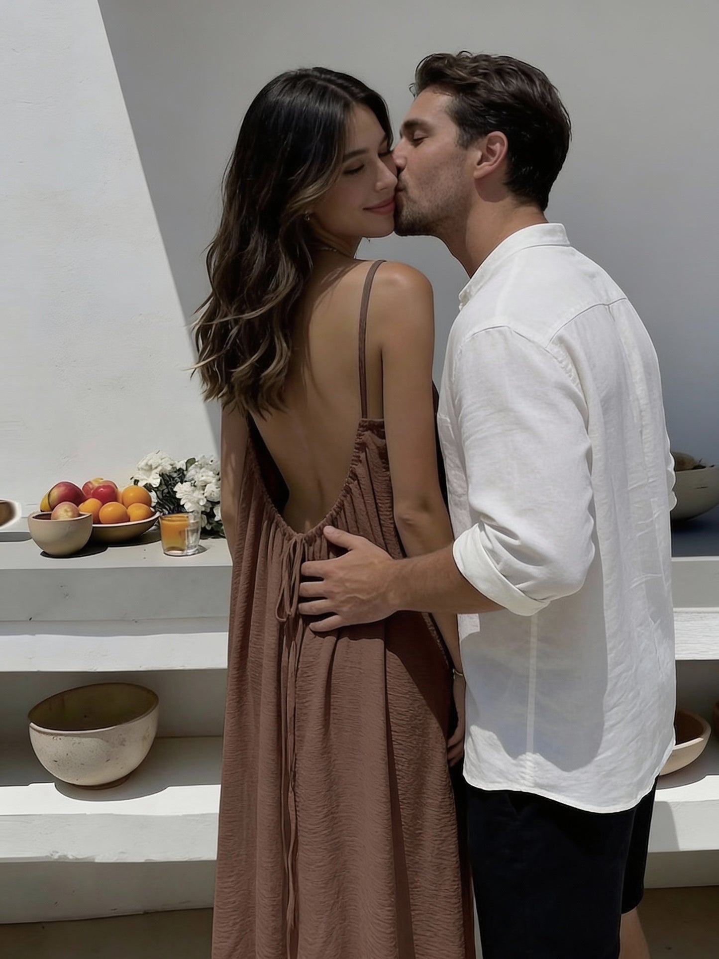 Damsel Adjustable Backless Cami Lounge Dress